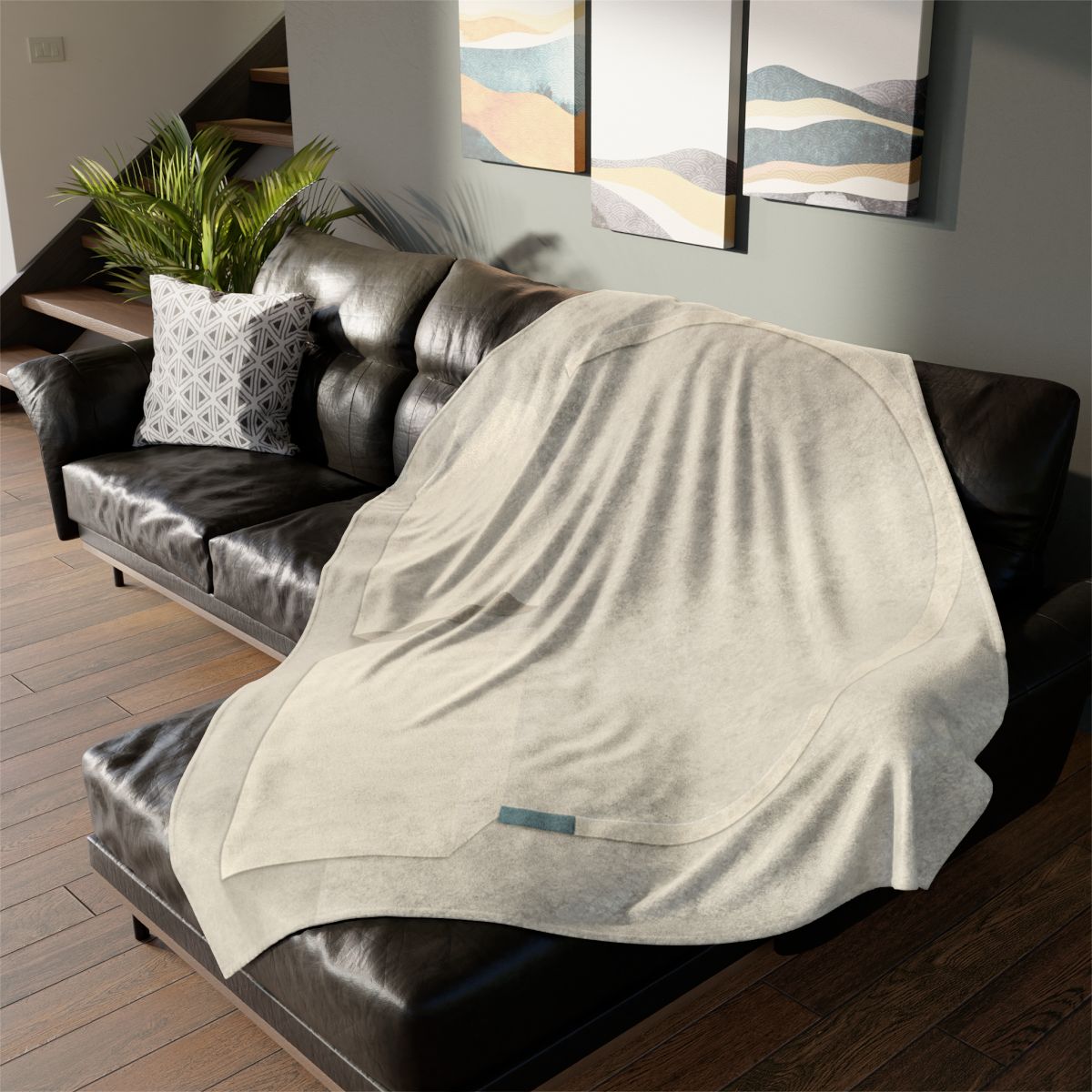 Gentle Arc Over Twin Blocks soft fleece blankets