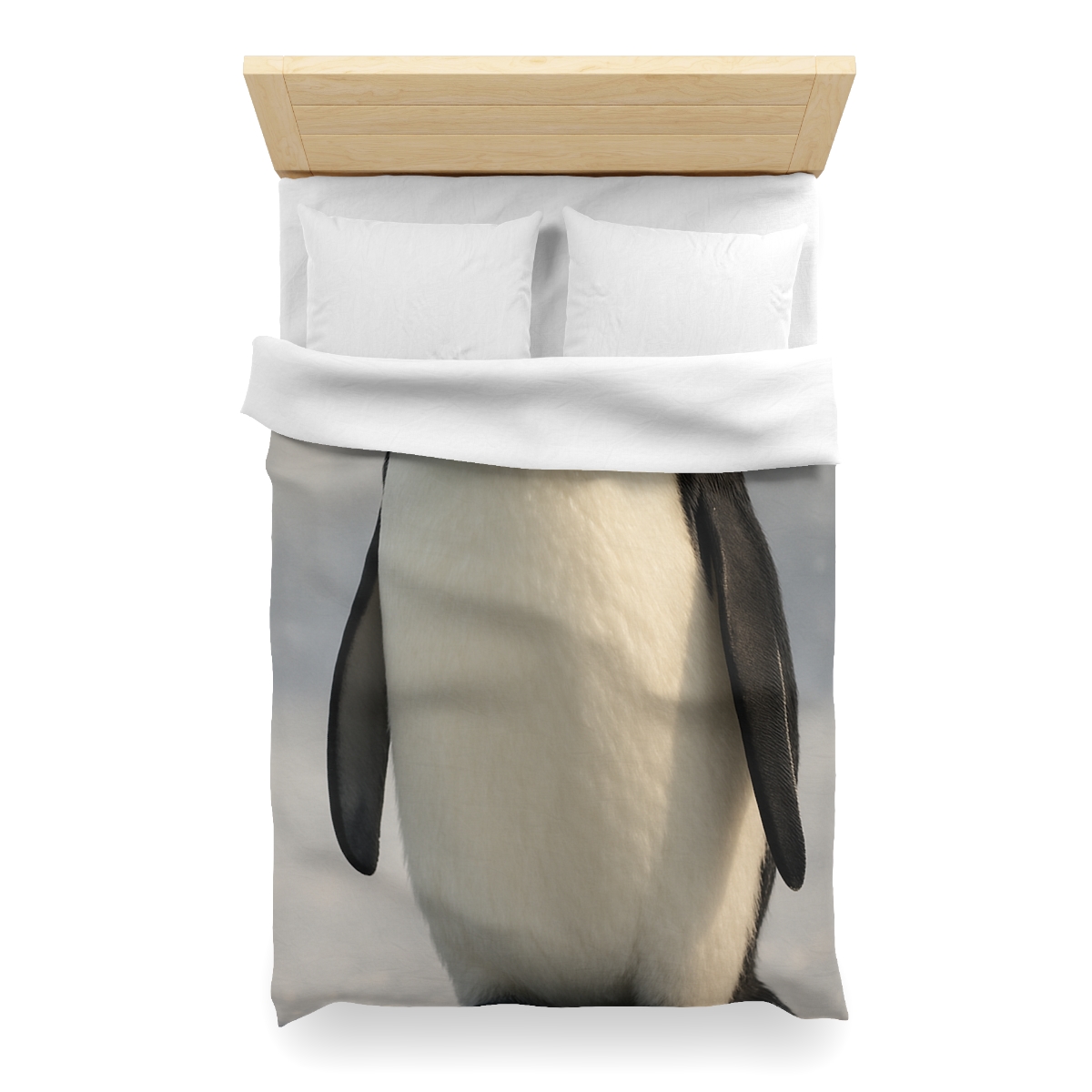 Frost Halo Emperor Penguin soft comforter duvets