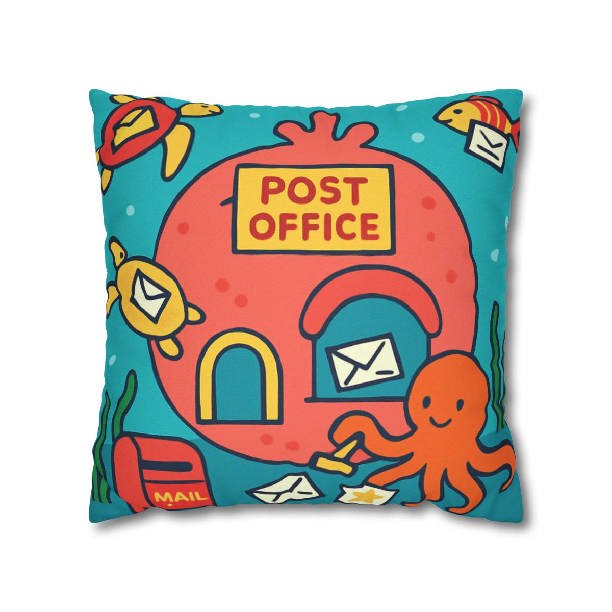 Coral Reef Planet Post Office custom pillow cases