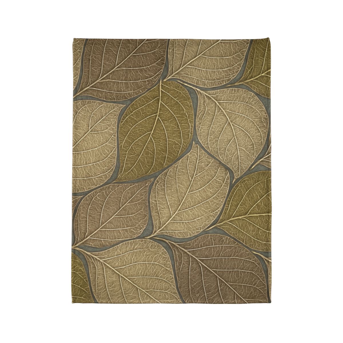 Leaf Skeleton Mosaic soft fleece blankets