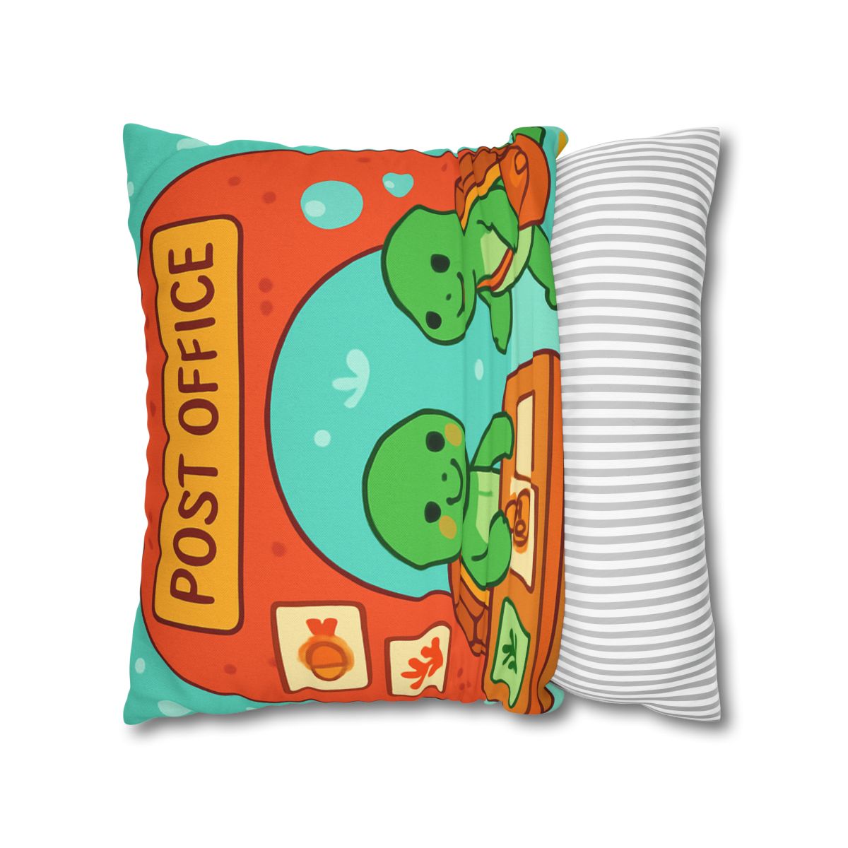 Coral Reef Post Office Run By Sea Turtles soft cotton pillow cases