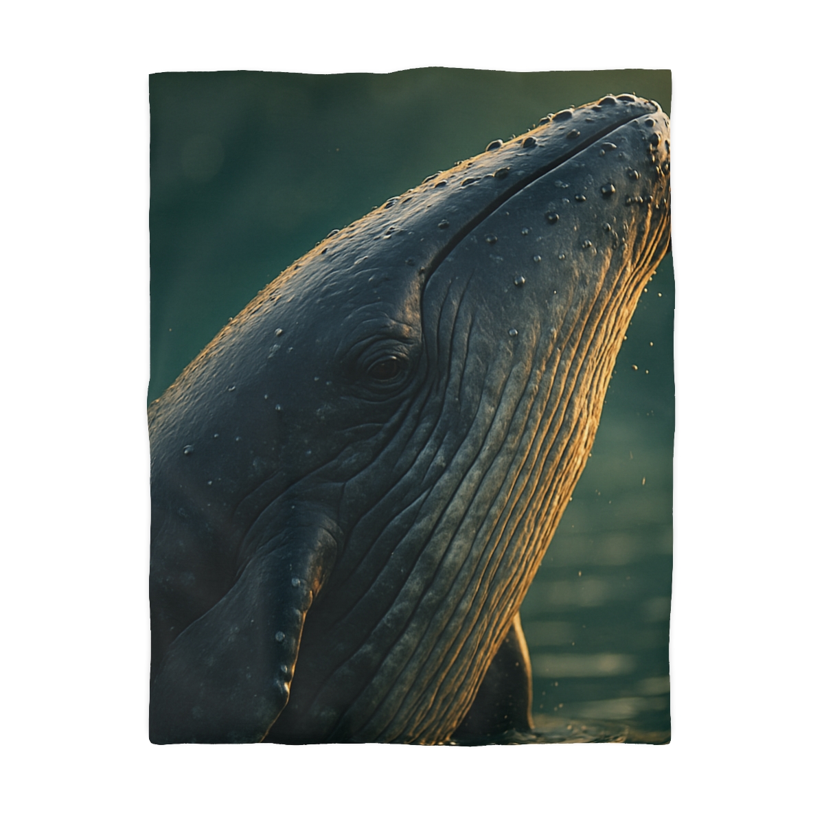 Silver Surge Humpback Whale soft comforter duvets