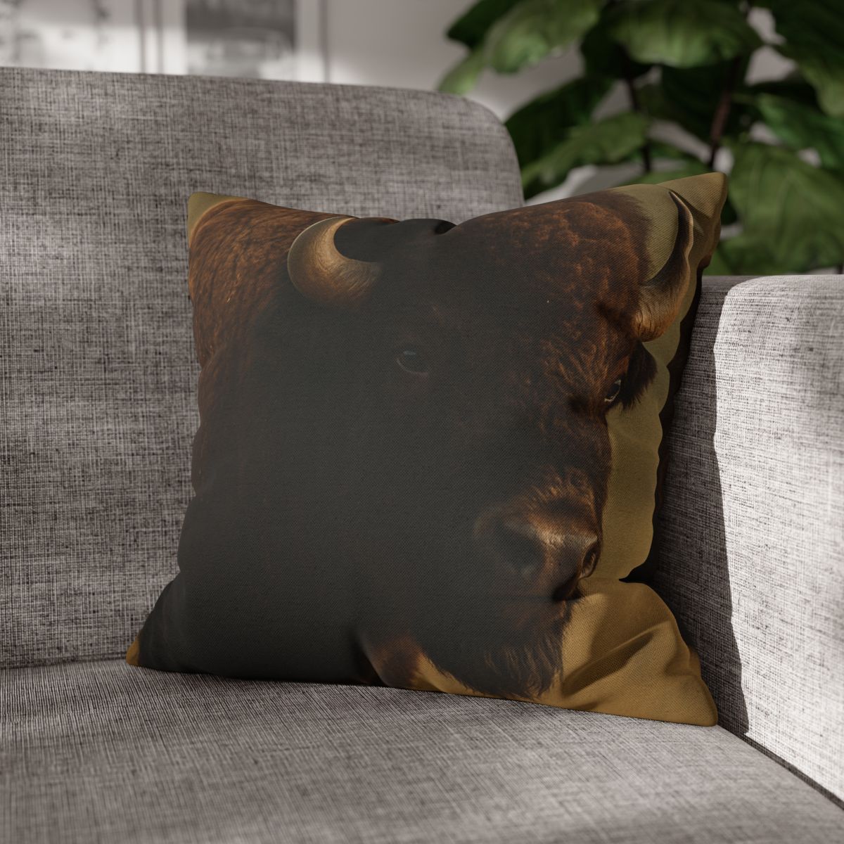 Thunder Stillness American Bison soft cotton pillow cases