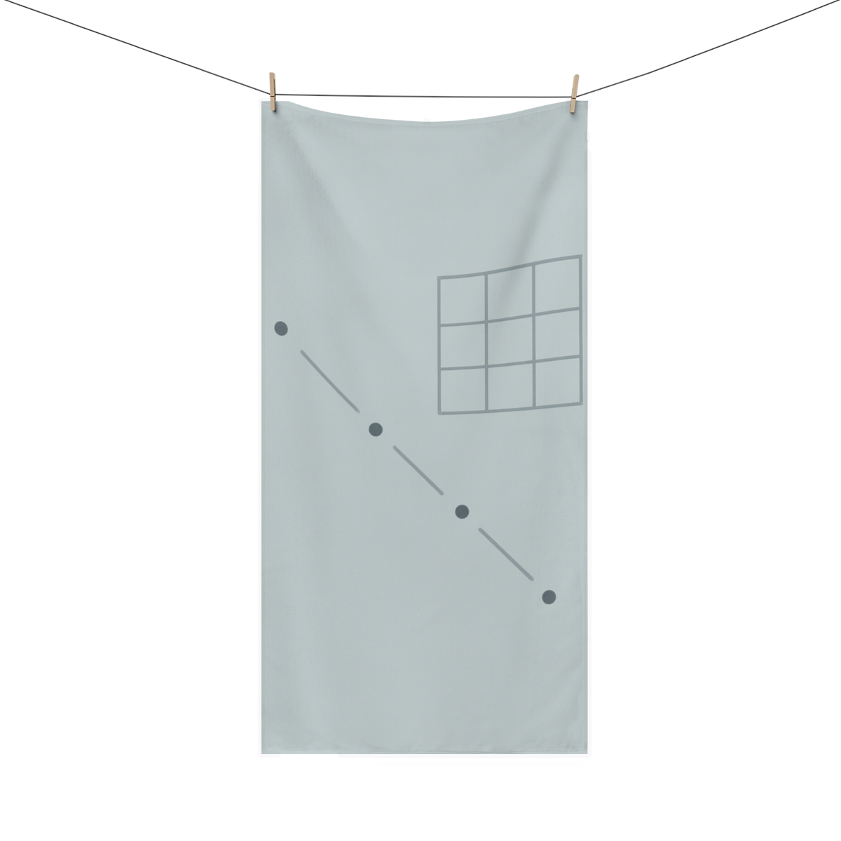 Diagonal Comet Trace Grid unique gift towels
