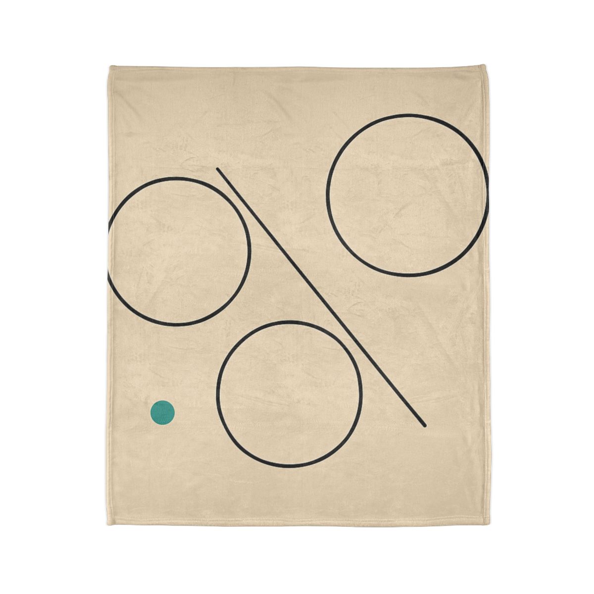 Triad Discs With Shared Tangent Line decorative home blankets