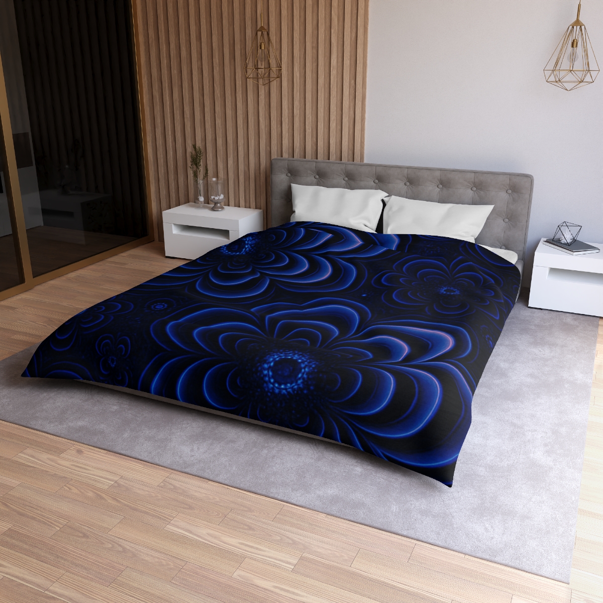 Bloom Ripple Interference custom duvets