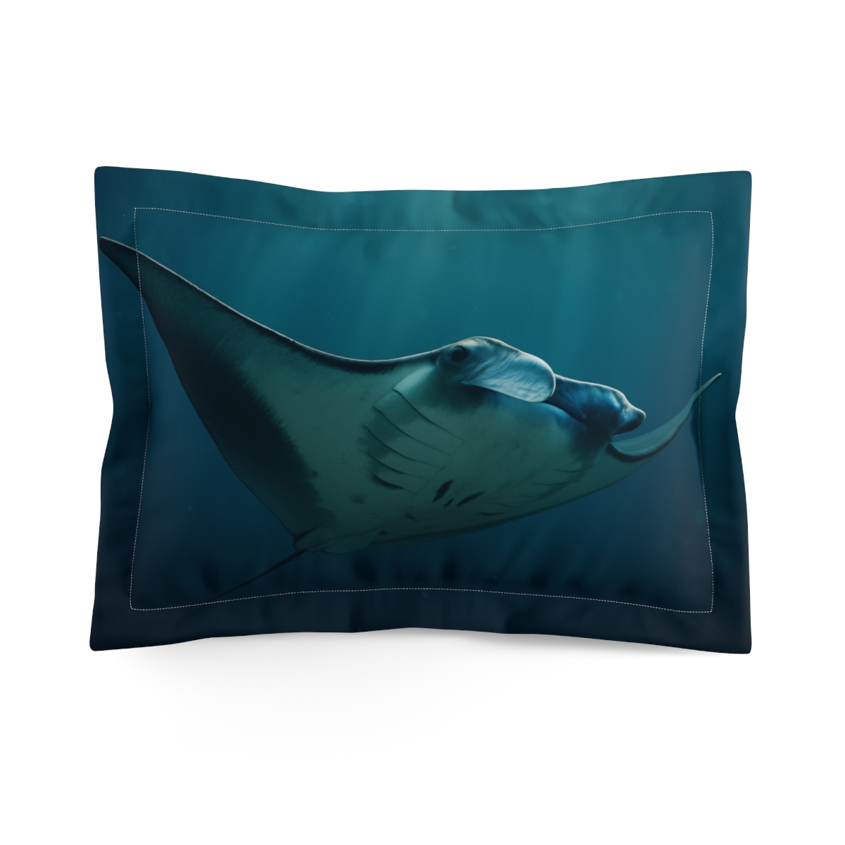 Aurora Drift Manta Ray gift pillows for home