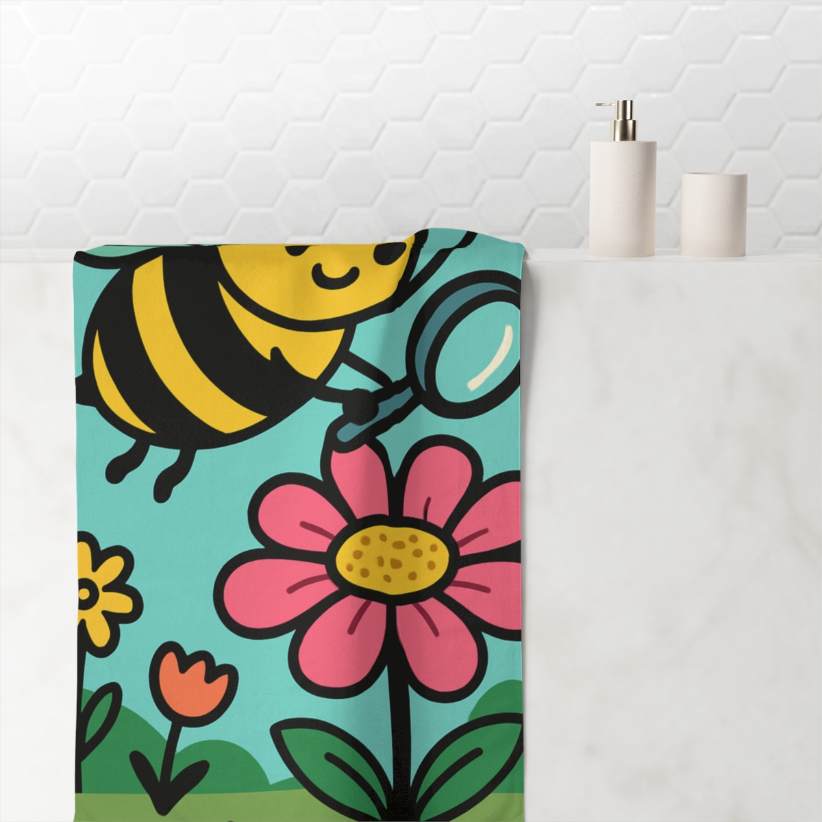 Garden Astronaut Bumblebee soft cotton towels