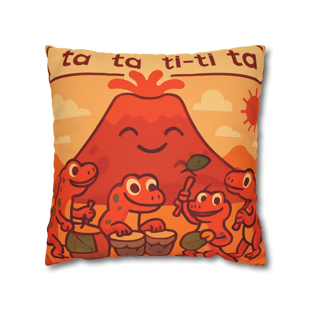 Volcano Drum Band Of The Rhythm Lizards designer print pillow cases