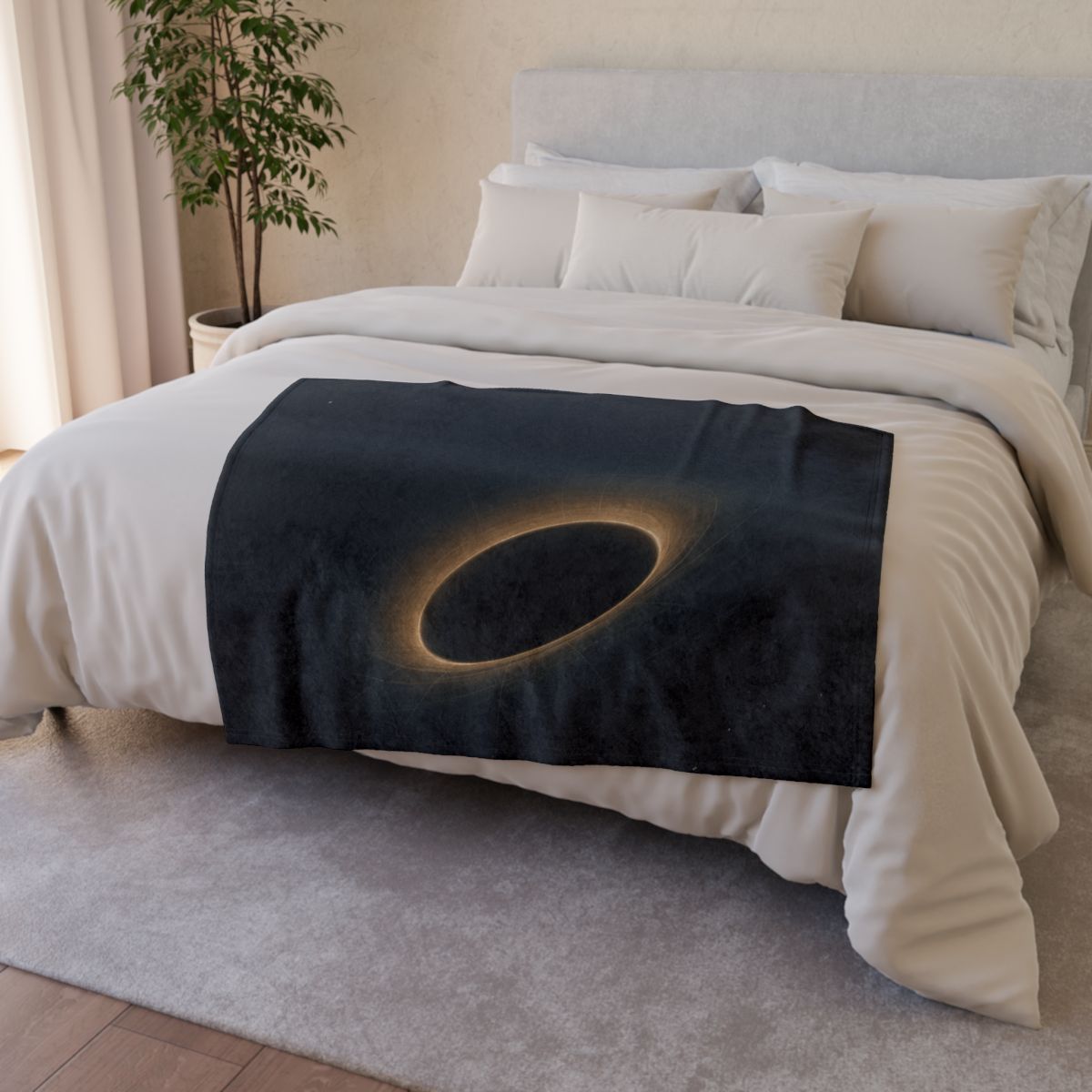 Gravity Well Vortex designer printed blankets