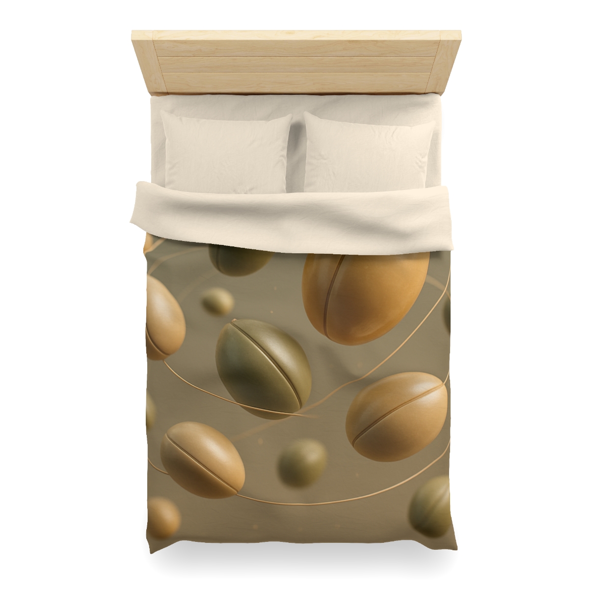 Seed Pod Orbit Cluster designer printed duvets