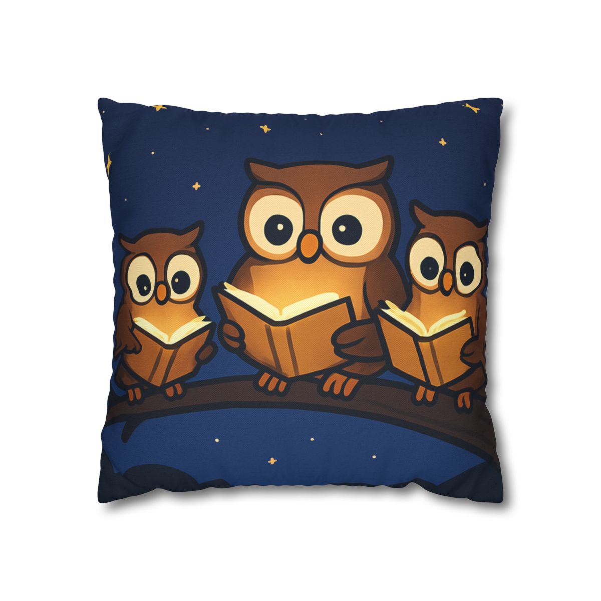 Moonlight Library Of Owls unique gift pillow cases