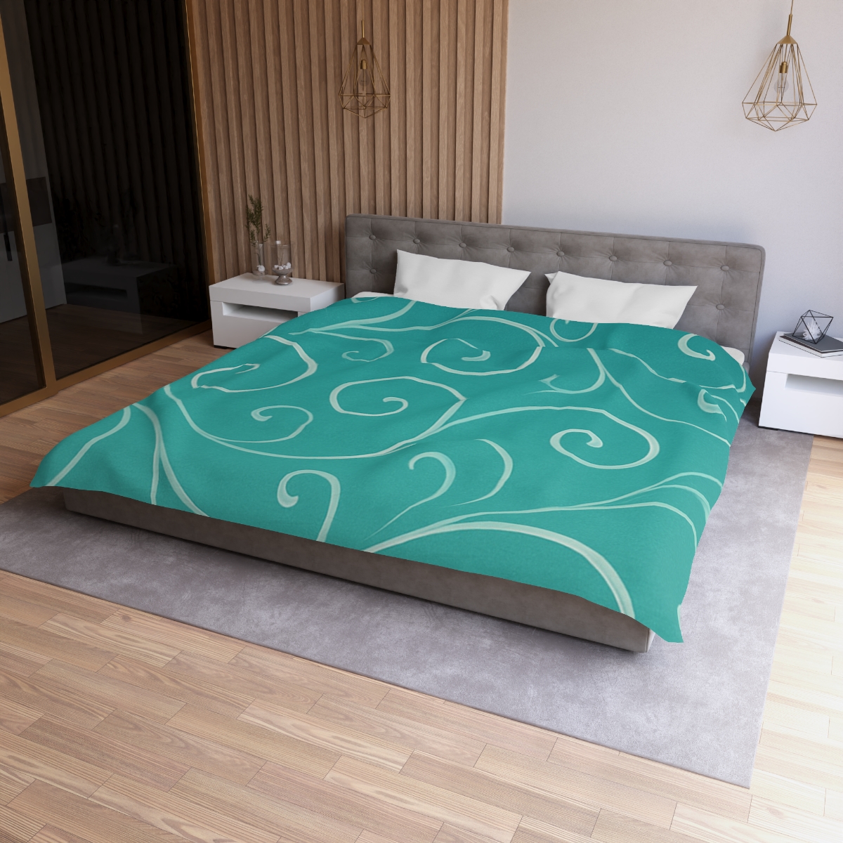 Vine Curl Wave Mesh stylish duvet covers