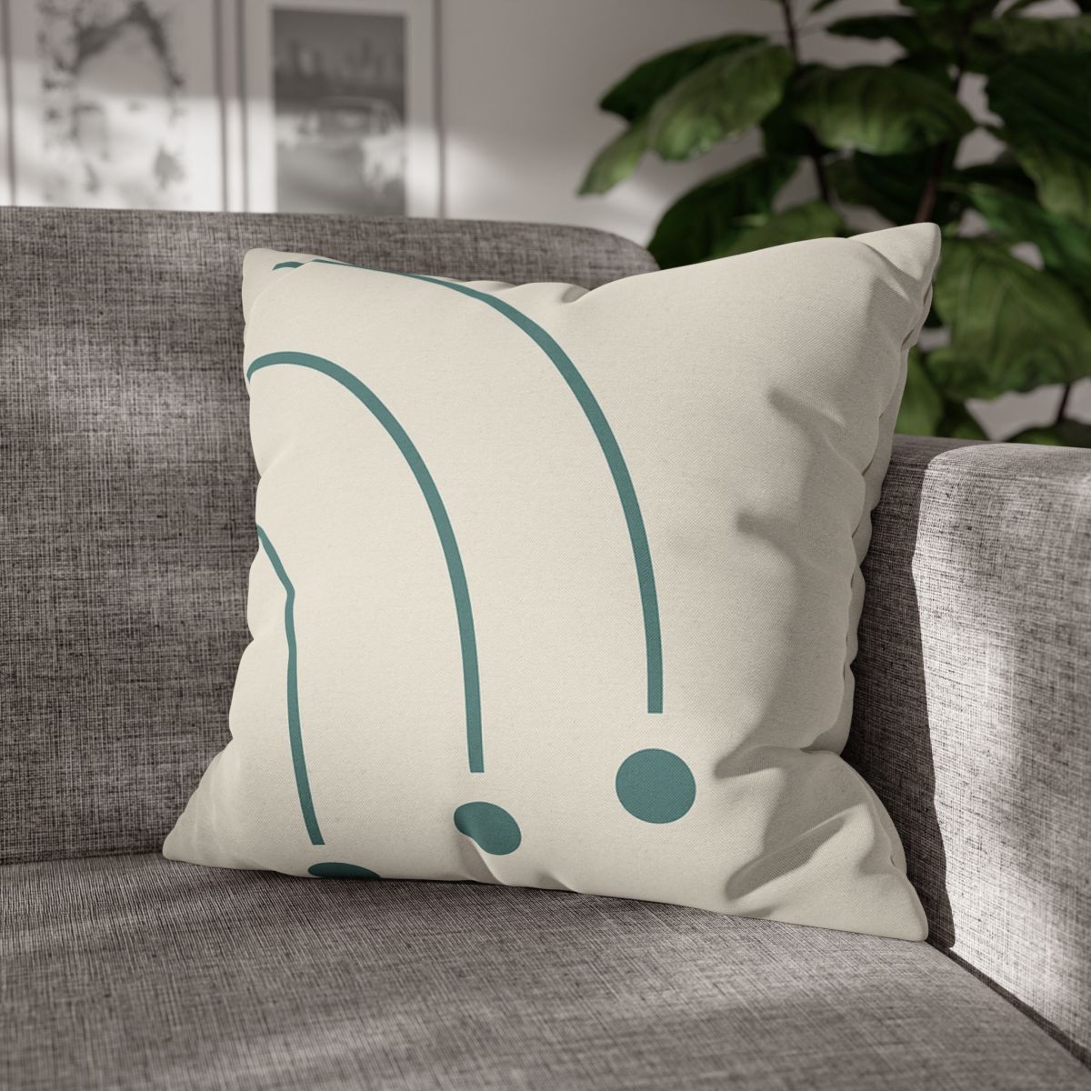 Balanced Arc And Dot Trio personalized pillow covers