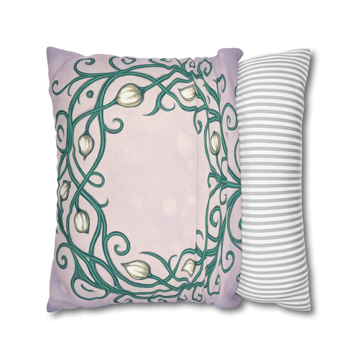 Vine Lattice Halo designer print pillow cases