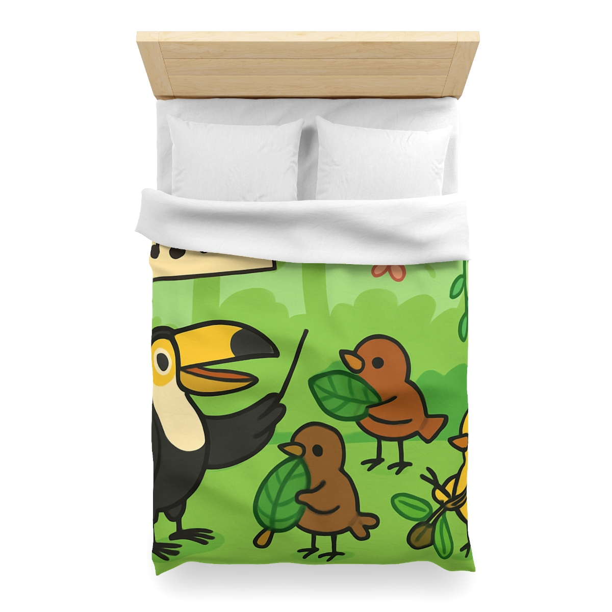 Rainforest Orchestra Of Birds unique patterned duvets