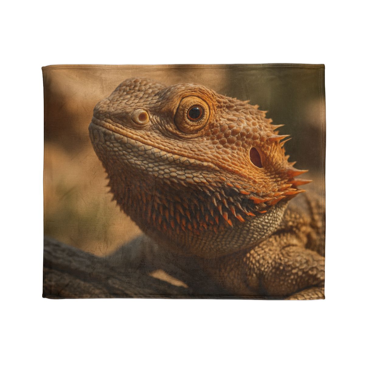 Ember Crest Bearded Dragon personalized cozy blankets