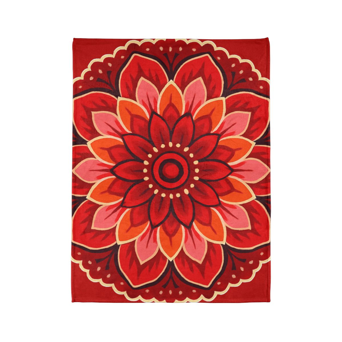 Bloom Burst Mandala unique gift blanketscustom blankets