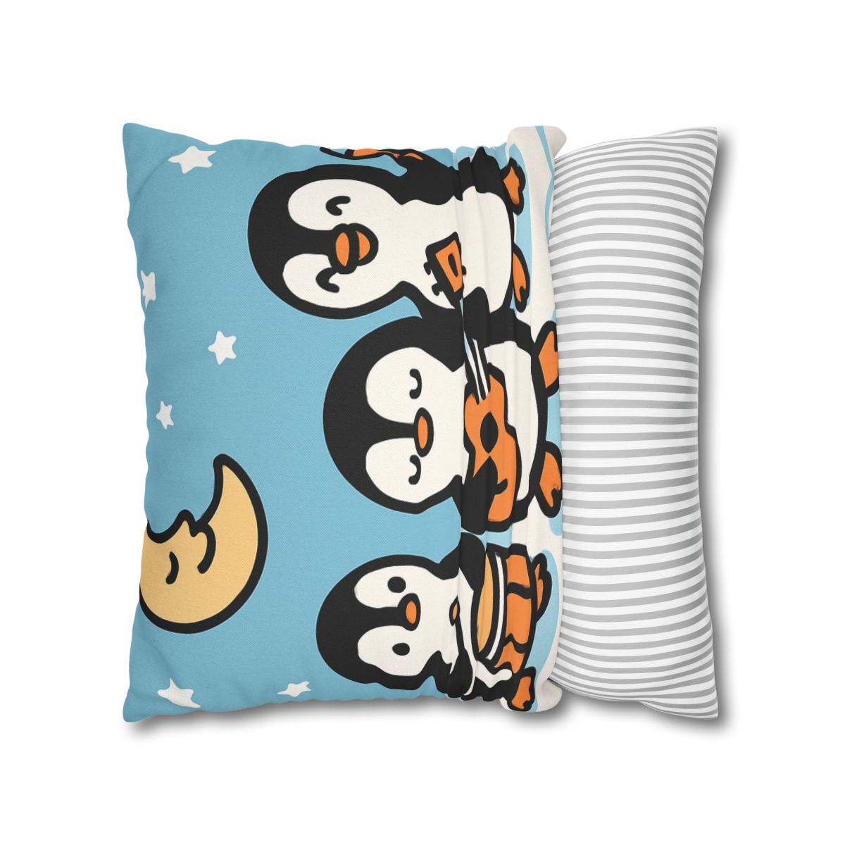 Moonlit Penguin Band custom pillow cases