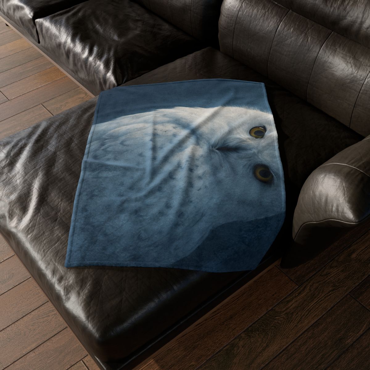 Midnight Watch Snowy Owl unique gift blankets