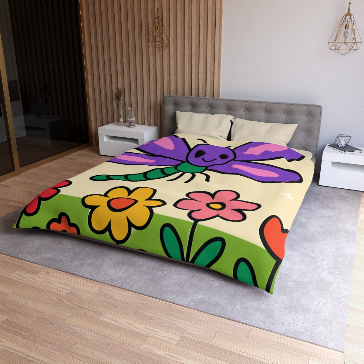 Nebula Dragonfly Garden stylish duvet covers