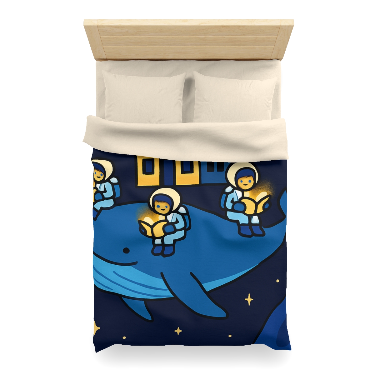 Starlight Library On A Floating Whale trendy bedroom duvets