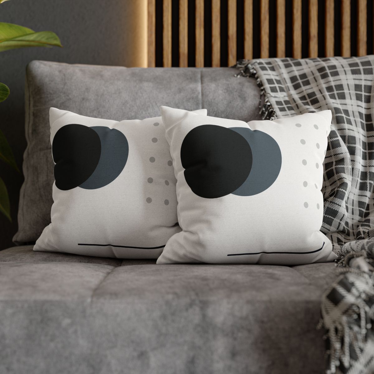 Binary Eclipse Dot Grid trendy patterned pillow cases