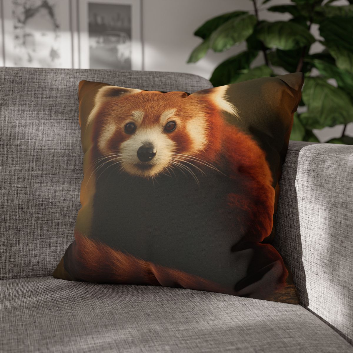 Crimson Whisper Red Panda unique gift pillow cases