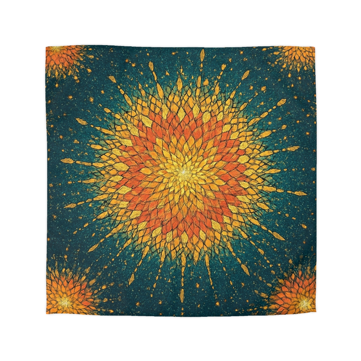 Starburst Mosaic Halo custom duvets