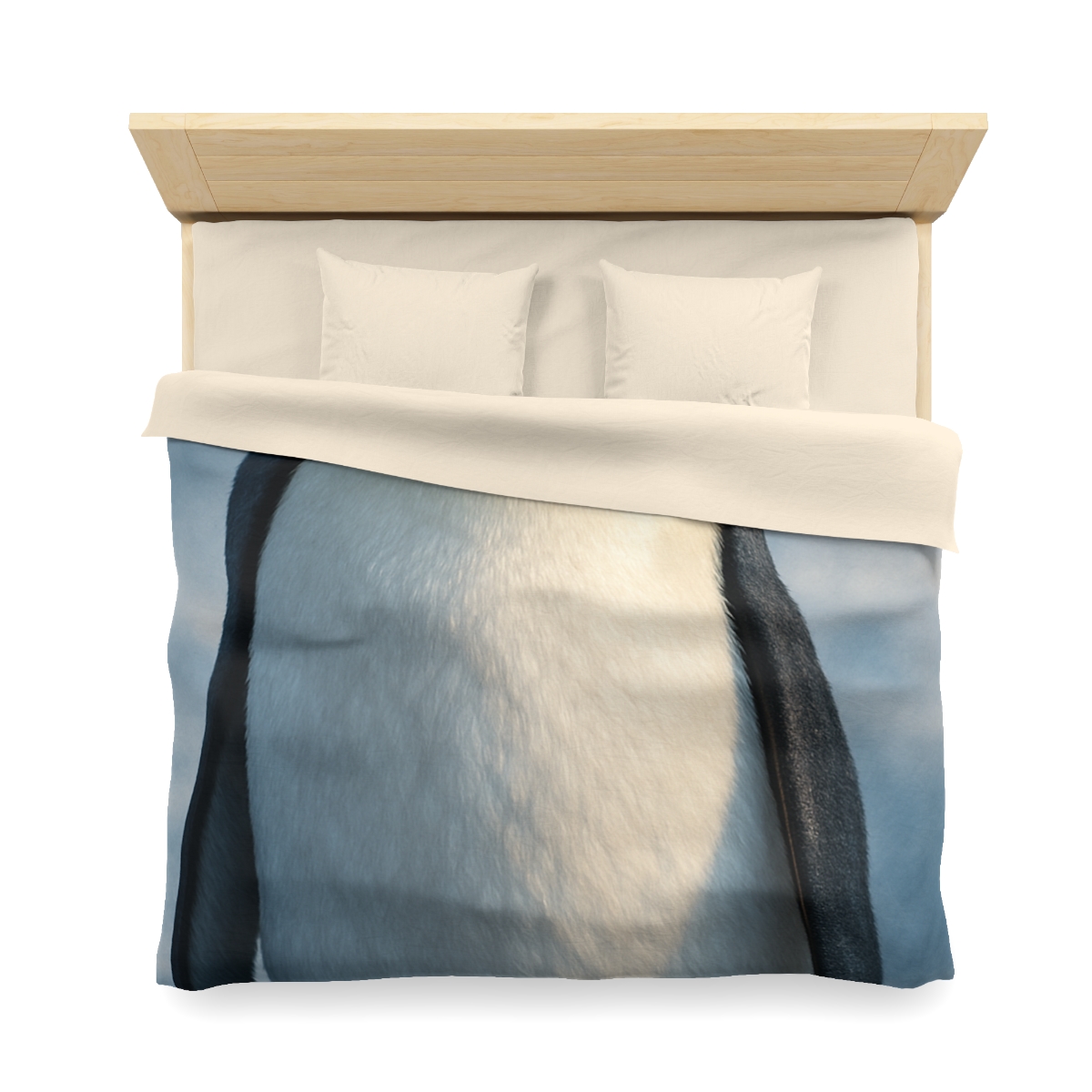 Frost Halo Emperor Penguin personalized bedding duvets