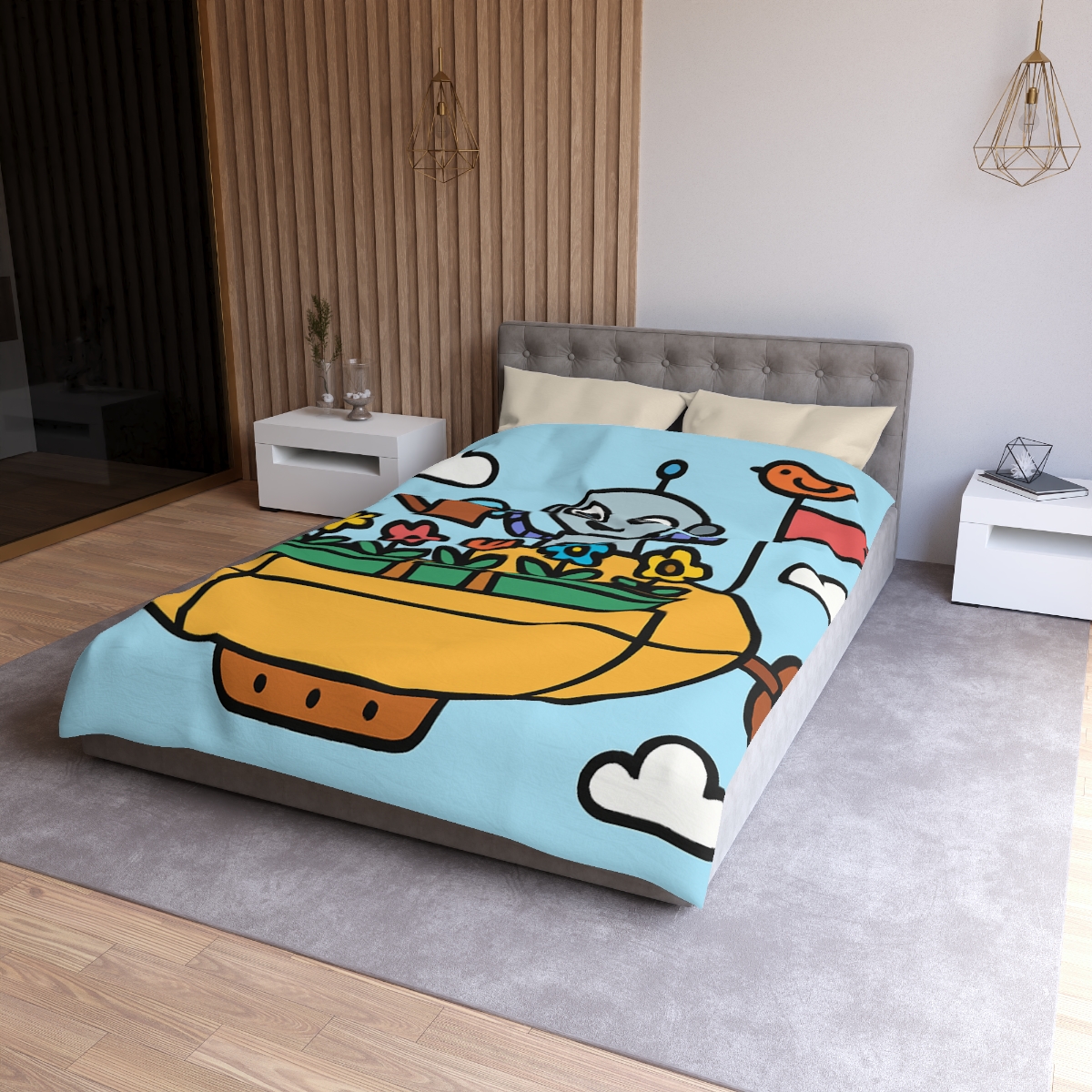 Sky Garden On A Friendly Airship trendy bedroom duvets