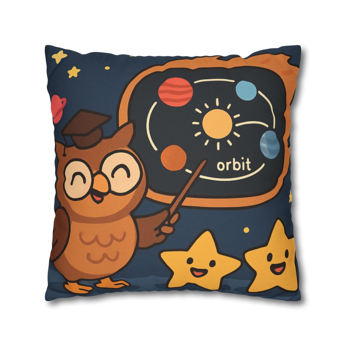 Comet Classroom Owl soft cotton pillow cases