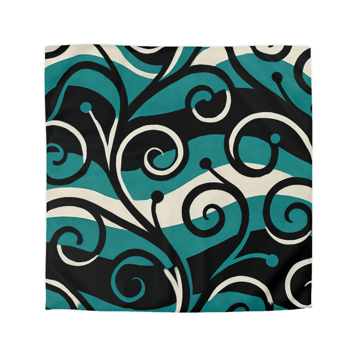 Vine Curl Wave Interference trendy bedroom duvets