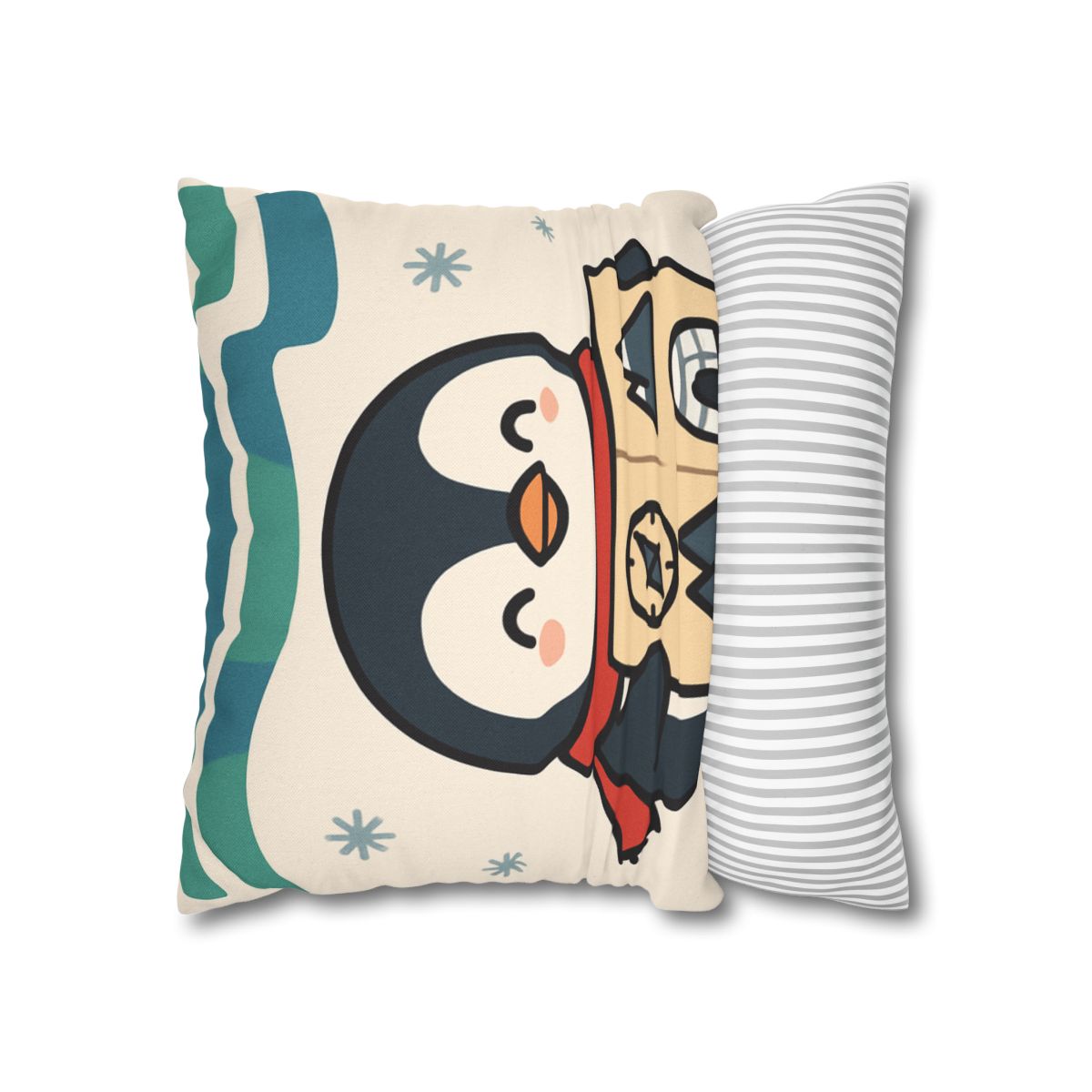 Polar Lights Penguin Map Quest comfortable bedding pillow covers