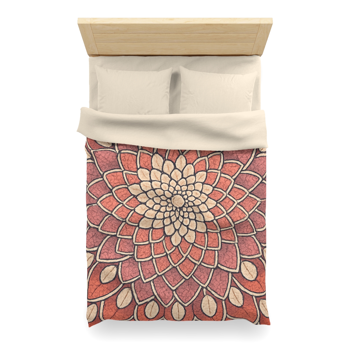 Bud Mosaic Fractal Bloom trendy bedroom duvets