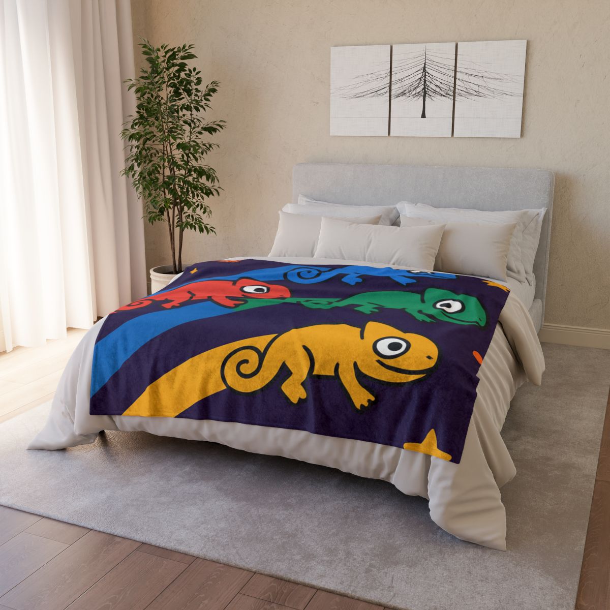 Comet Chameleons Color Changing Race warm winter blankets