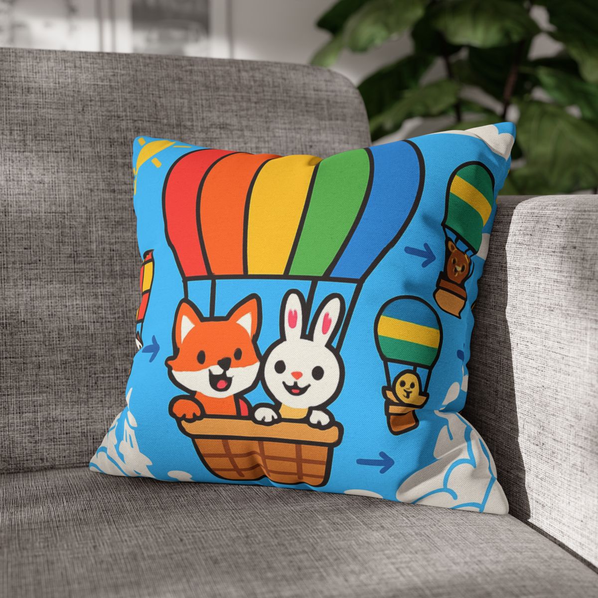Cloud City Balloon Race custom pillow cases