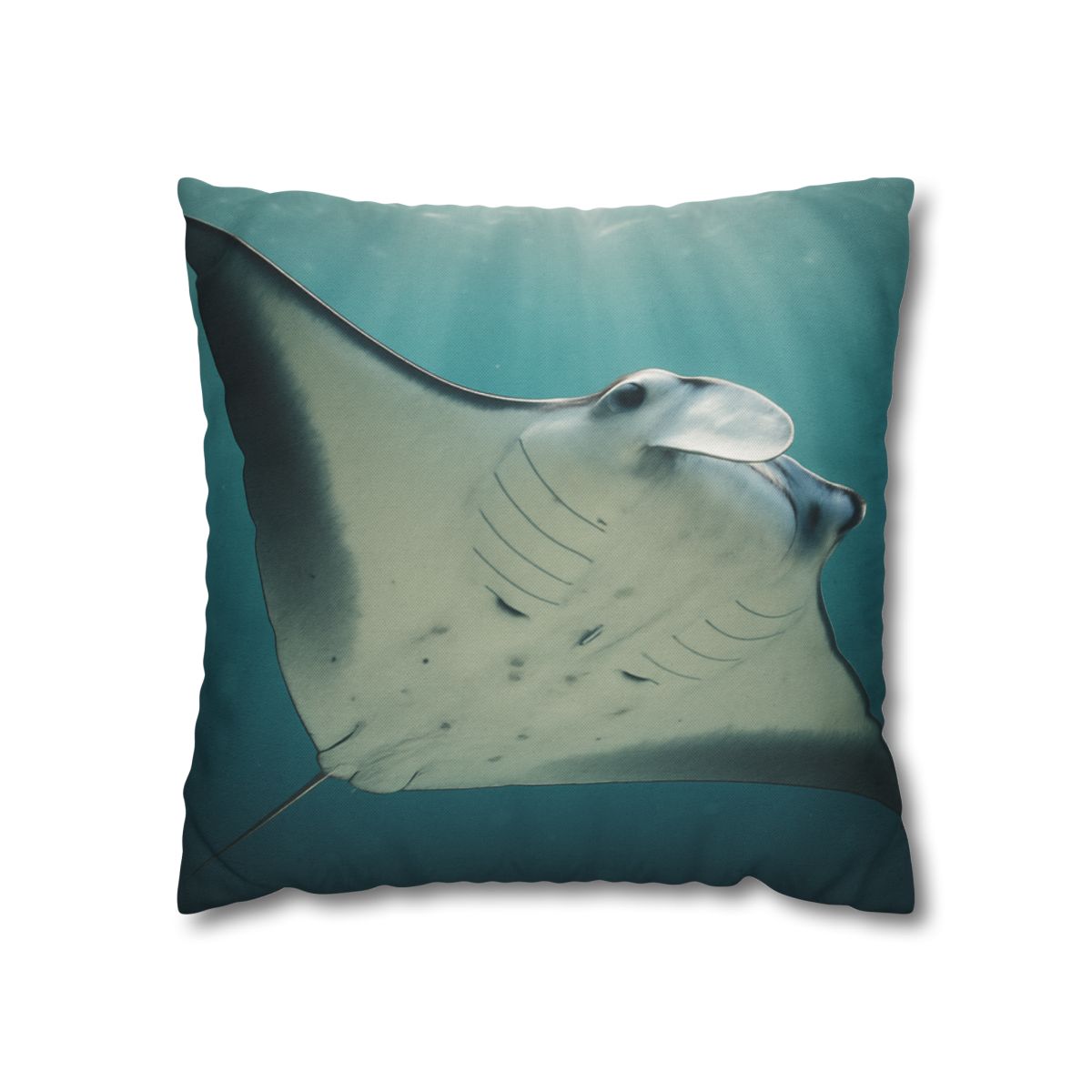 Celestial Glide Reef Manta Ray stylish decorative pillowcases
