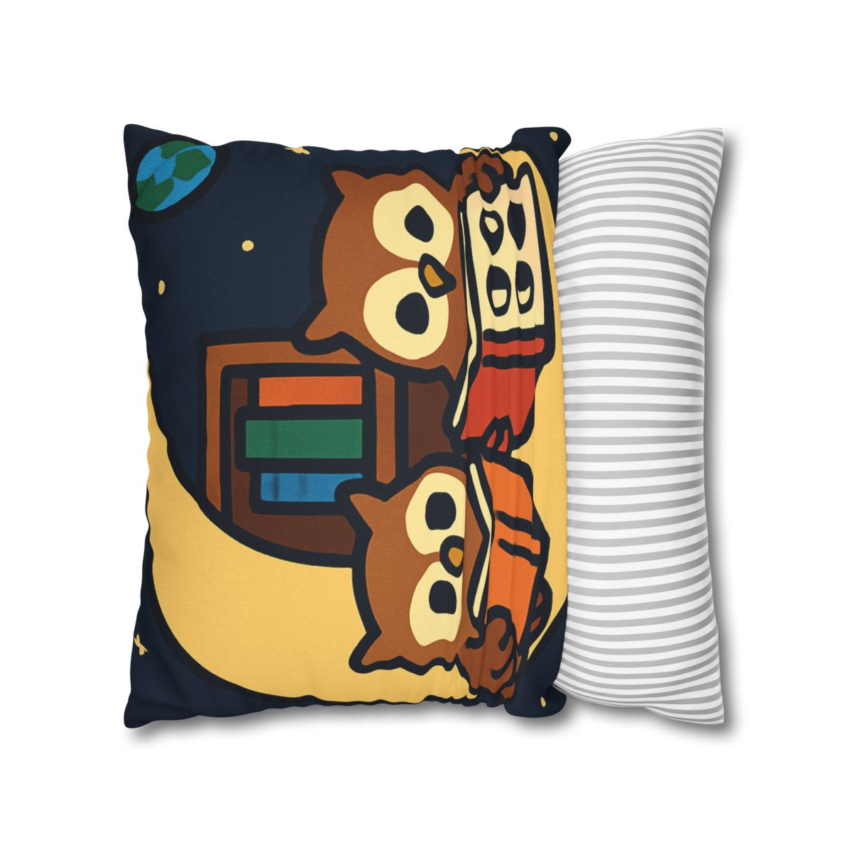 Lunar Library Owls custom pillow cases