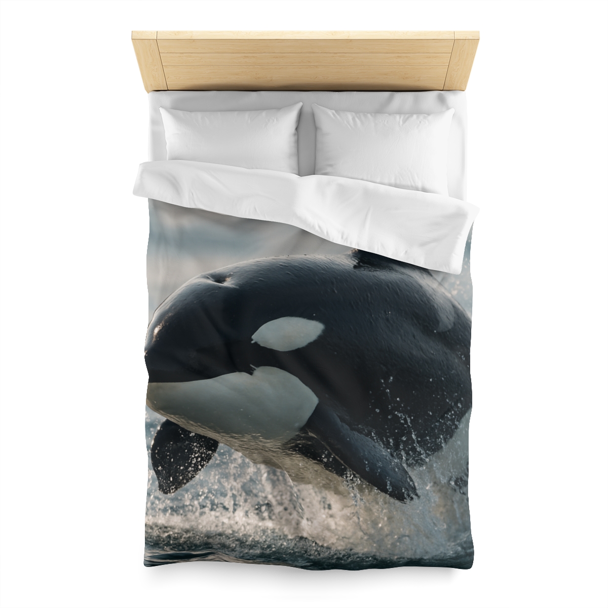 Tidal Monarch Orca custom duvets