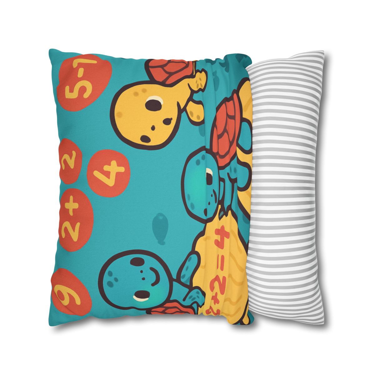Coral Reef Math Turtles personalized pillow covers