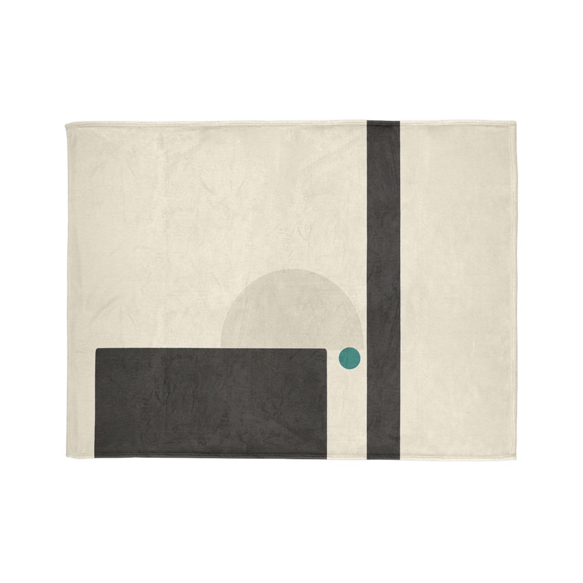 Quiet Triad With Offset Arc trendy patterned blankets