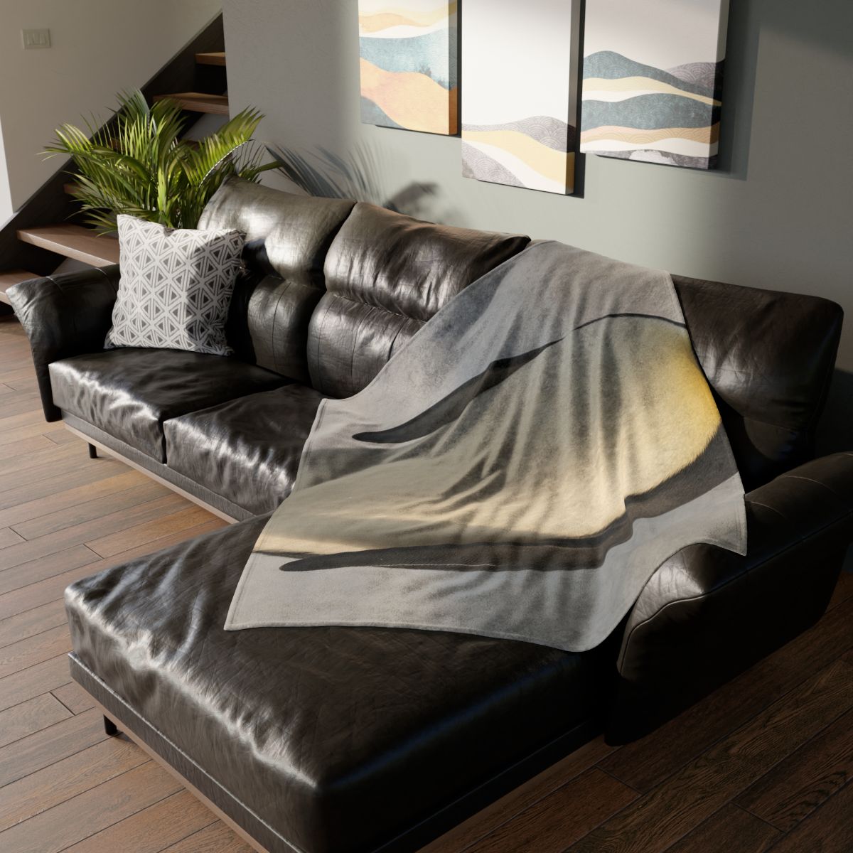 Frost Halo Emperor Penguin trendy patterned blankets