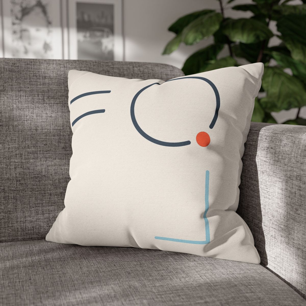 Quiet Orbit With Offset Bars personalized pillow covers