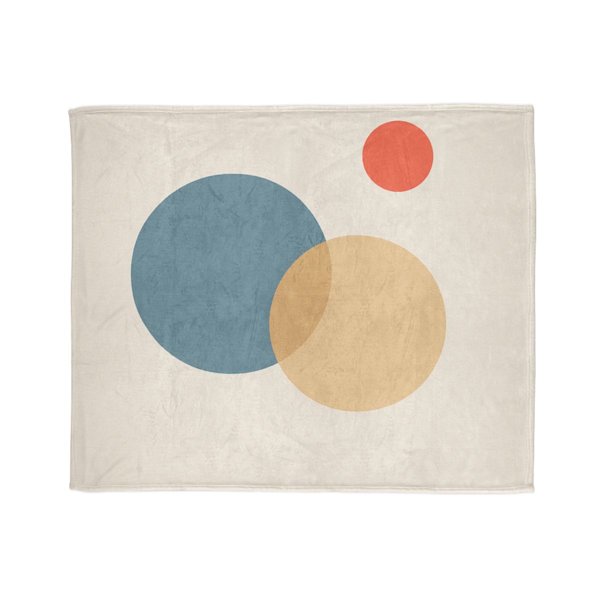 Three Circles With Quiet Overlap designer printed blankets