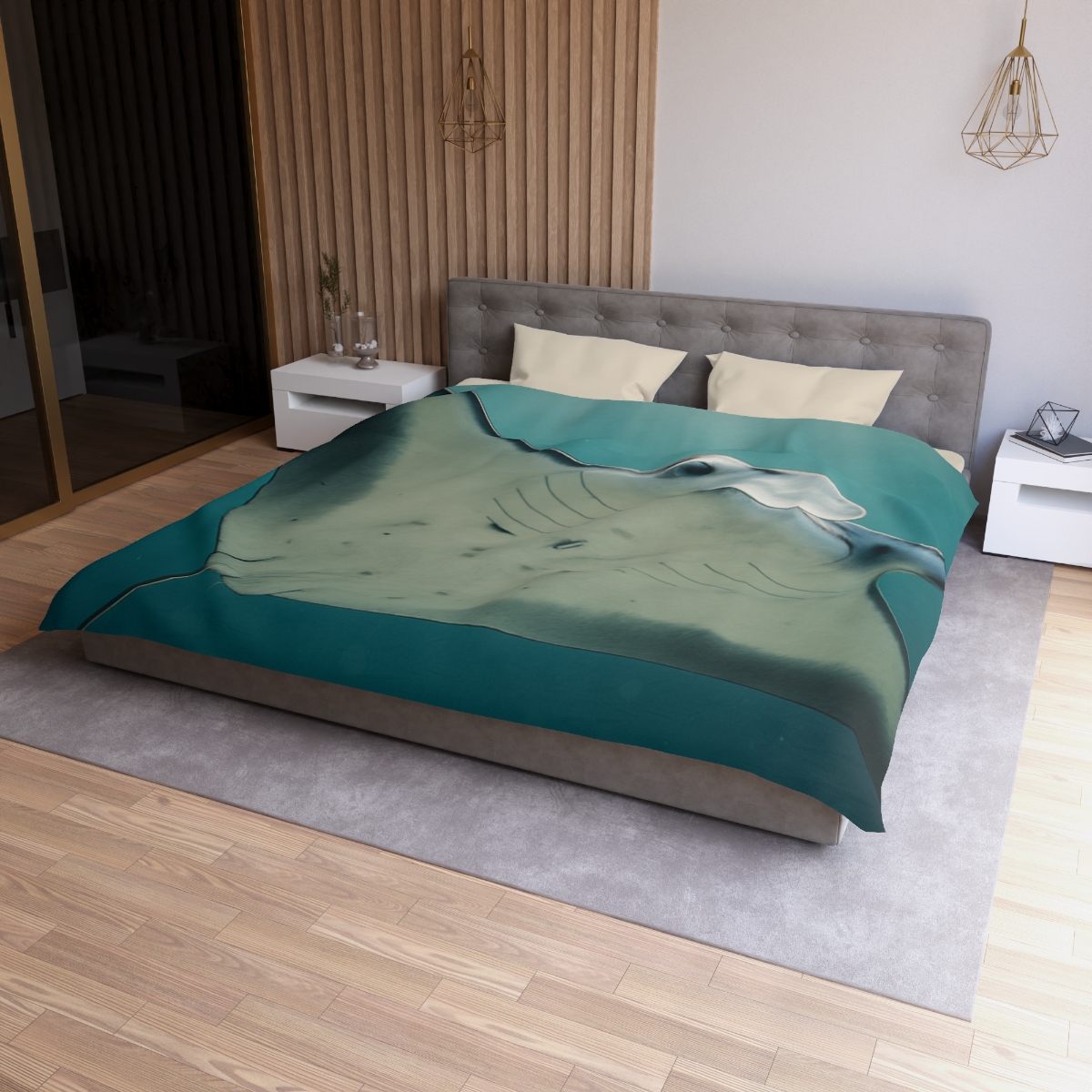 Celestial Glide Reef Manta Ray warm winter duvets