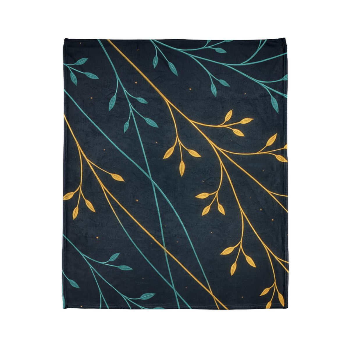Starlit Vine Constellation soft fleece blankets
