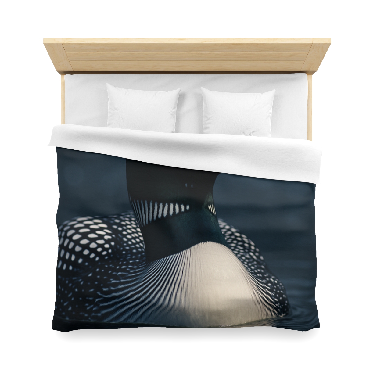 Moonlit Chorus Common Loon custom duvets