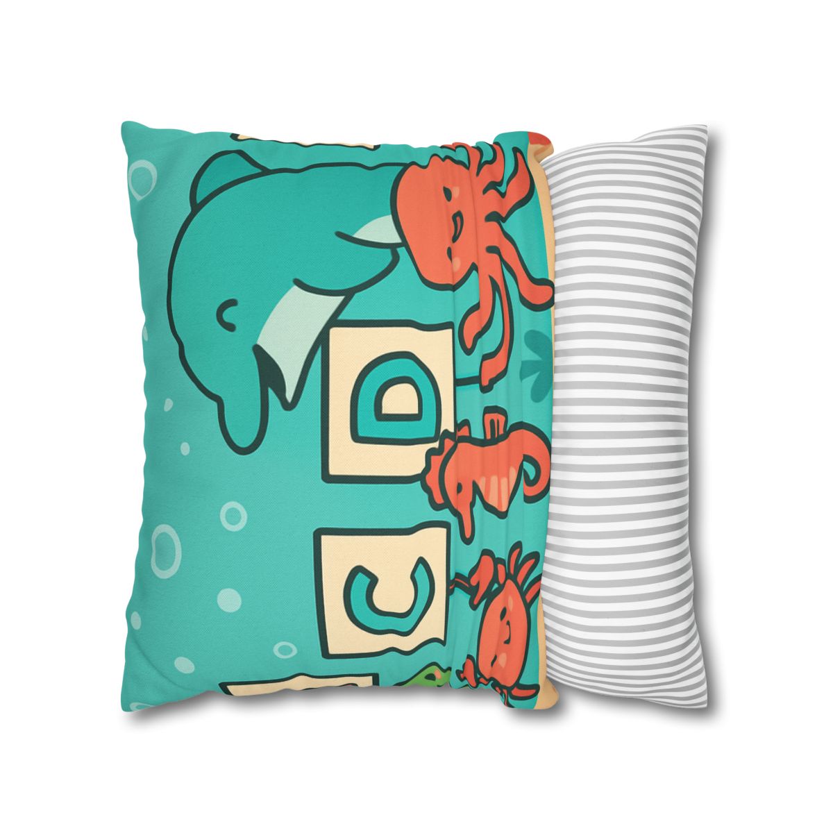 Coral Reef Alphabet Parade custom pillow cases