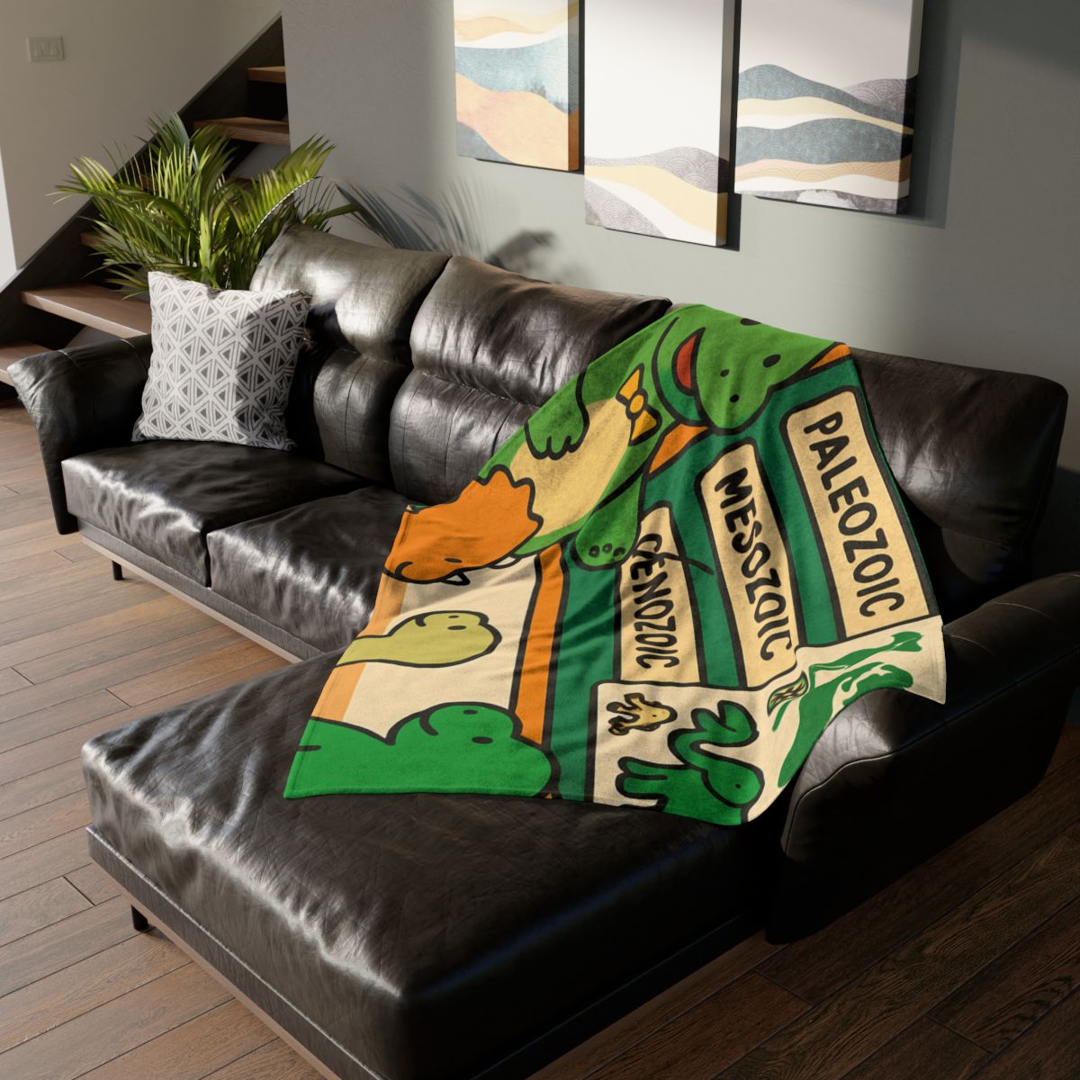 Time Traveling Dino Classroom designer printed blankets